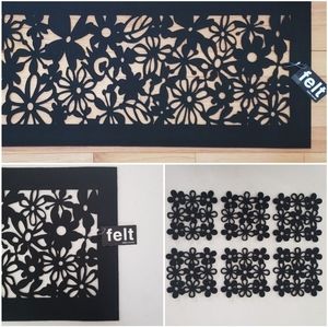 Felt Table Runner & Six Coasters